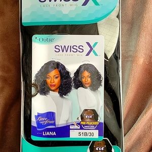 Outre Swiss X Lace Front Wig style Liana, Color 1B/30